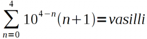 12345 = vasilli